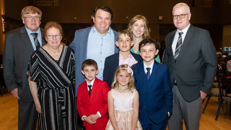 Thomas Darrah with family