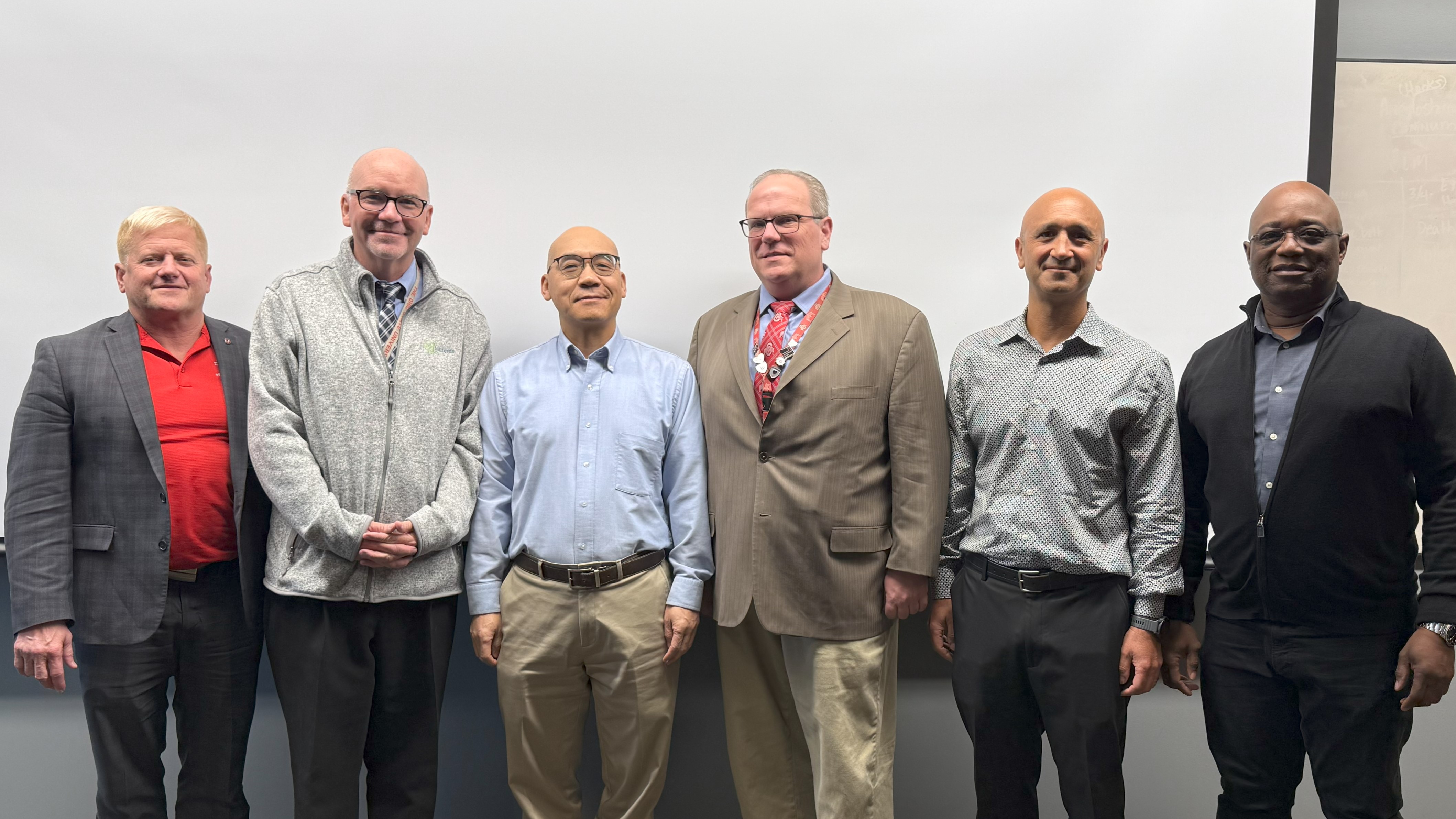 Shan-Lu Liu with research and department leadership