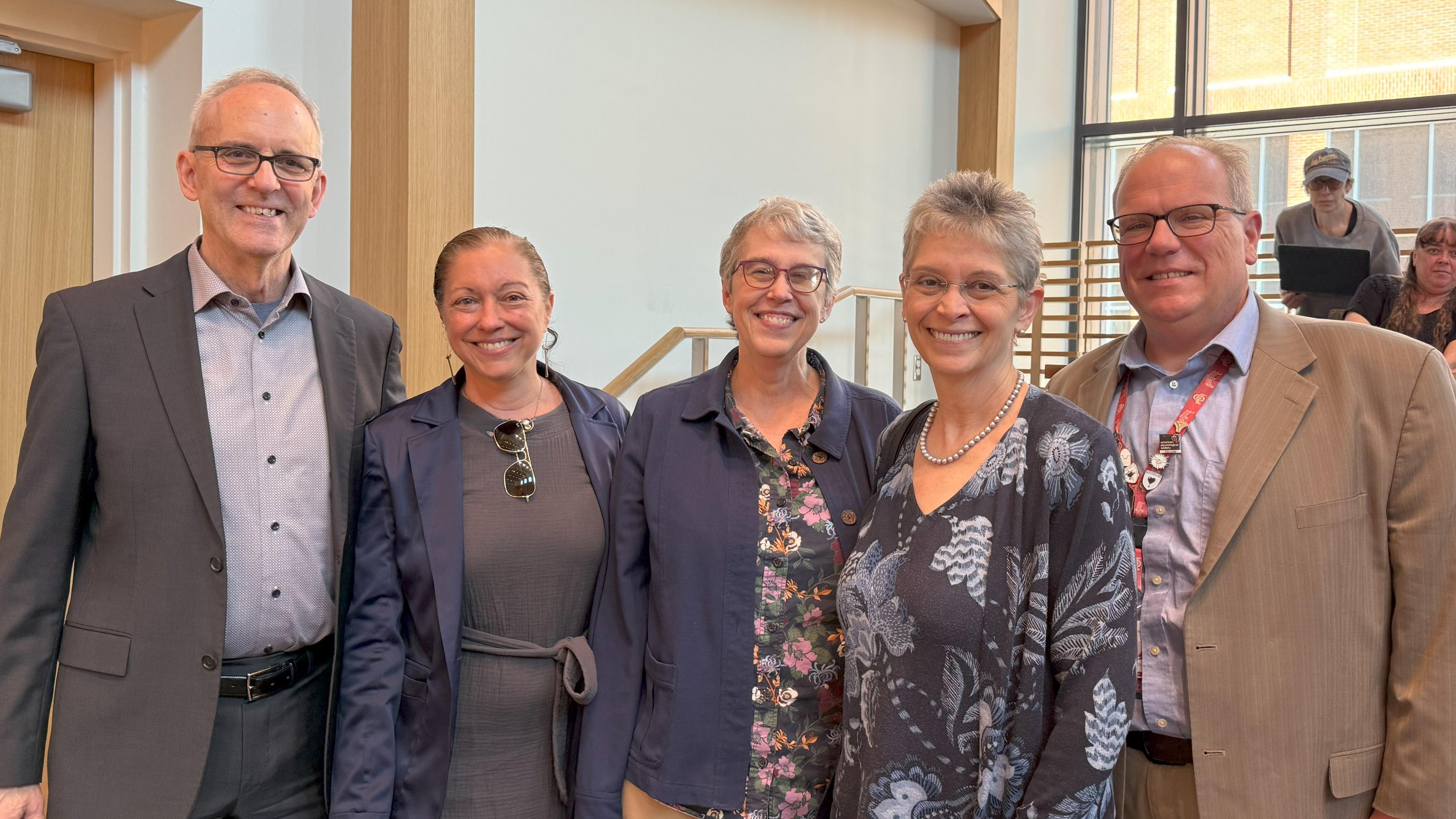 Danielle Fosler-Lussier with research and department leadership