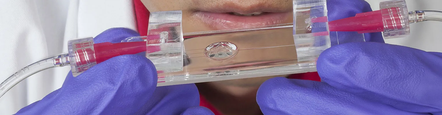 person holding clear tubes with a liquid and bubble