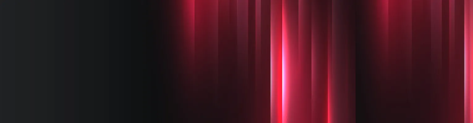 dark background with vertical red bars of light