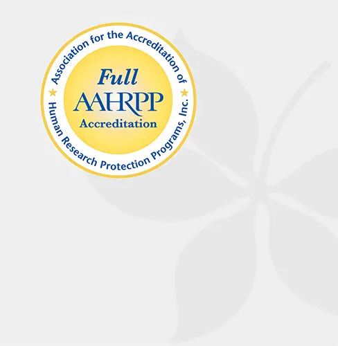 AAHRPP full accreditation and buckeye leaf