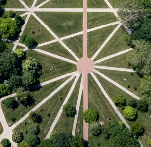 pathways on the Oval at Ohio State