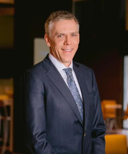 Kevin Taylor in a suit